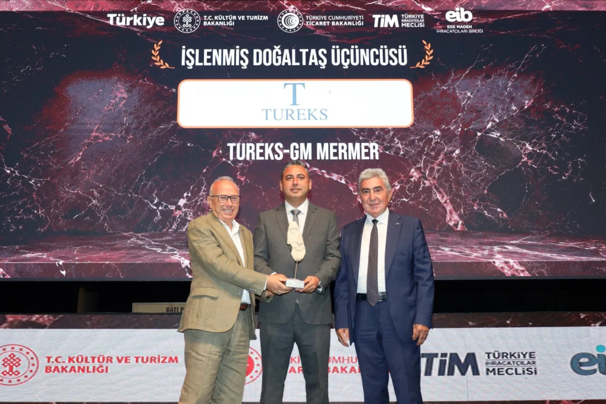 Tureks, doğal taş ihracatında 4 ödül kazandı
