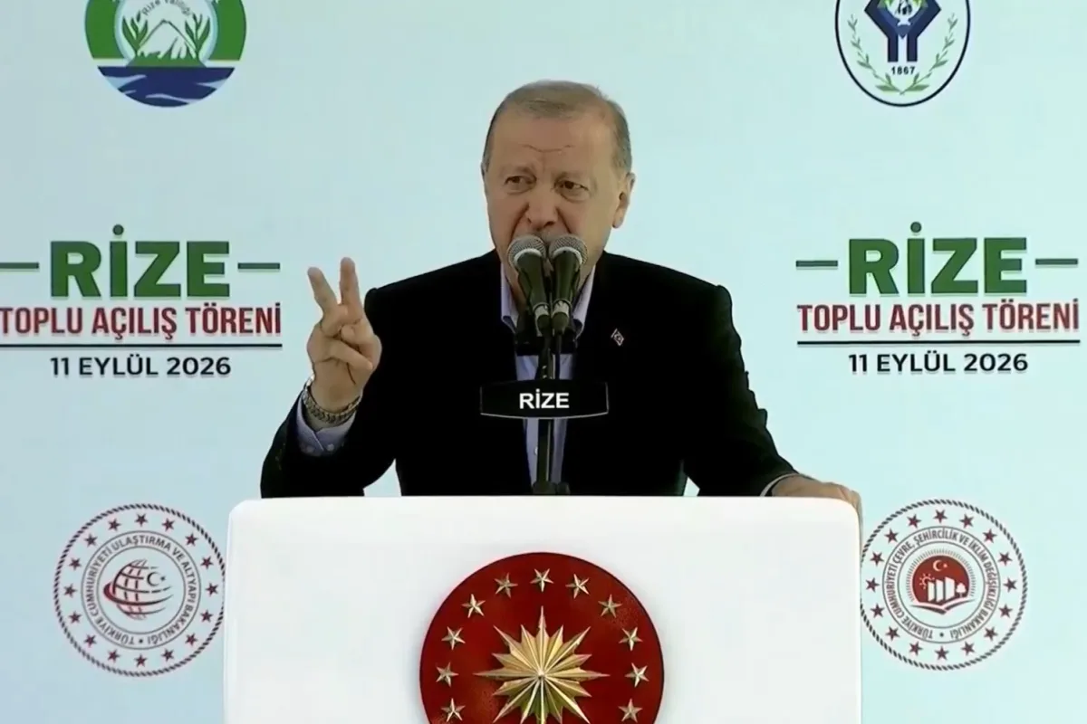 Erdoğan Rize'de 10 milyar TL'lik 26 projeyi açtı
