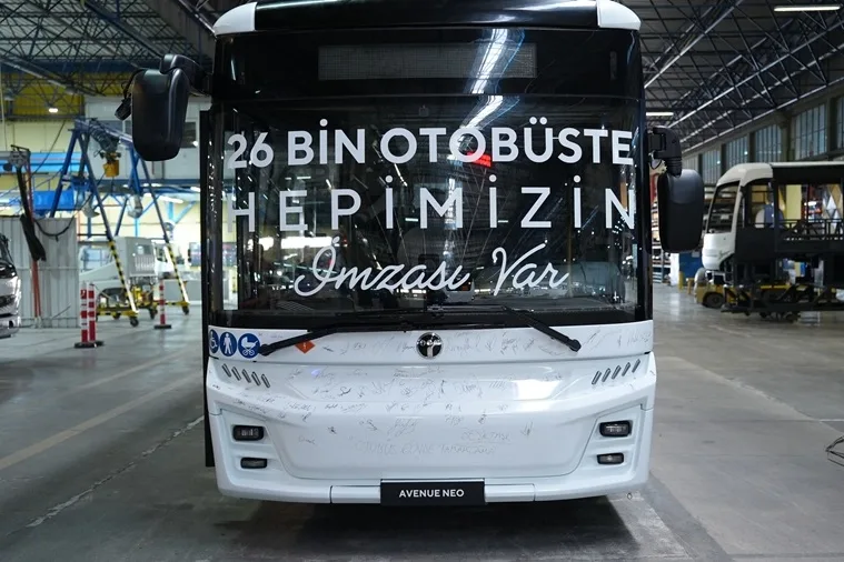 TEMSA 26. bininci otobüsü Avenue Neo üretimden çıktı