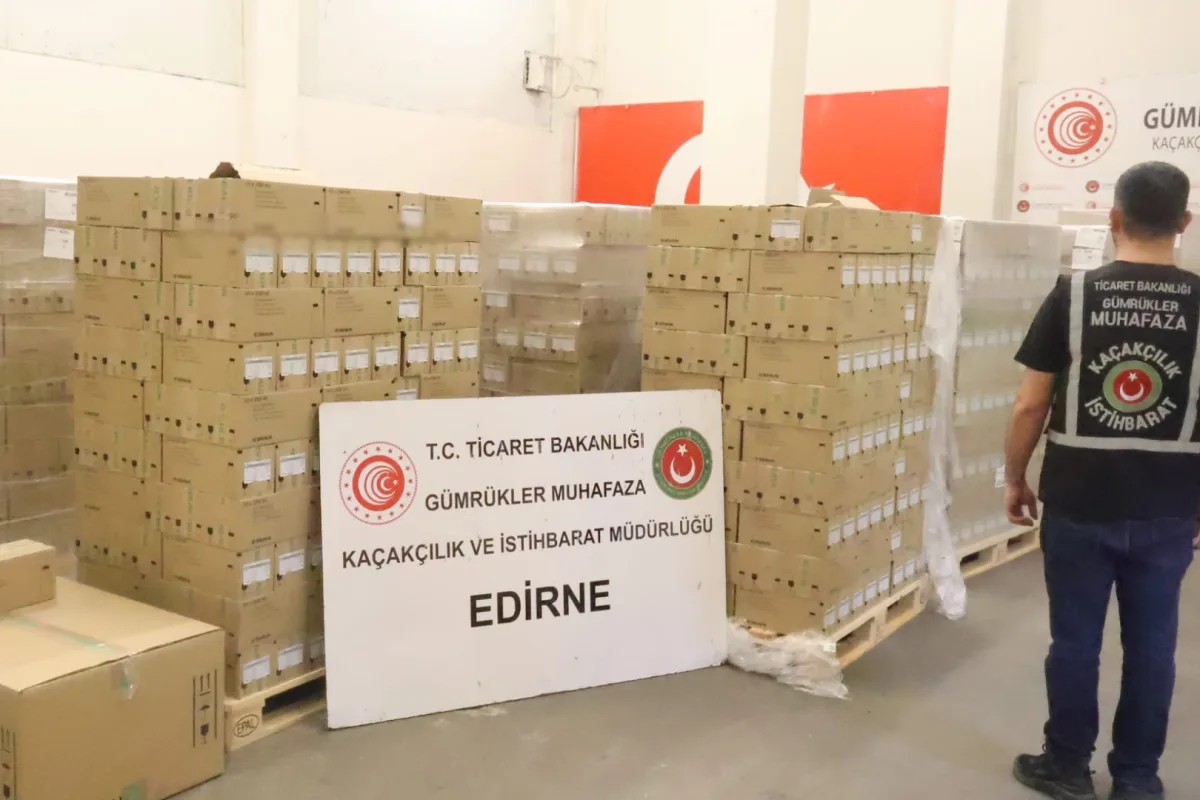 Kapıkule'de 80 bin adet kaçak serum ele geçirildi