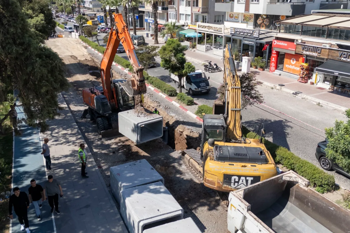 Bergama'da taşkın riskine karşı 300 metrelik yeni hat