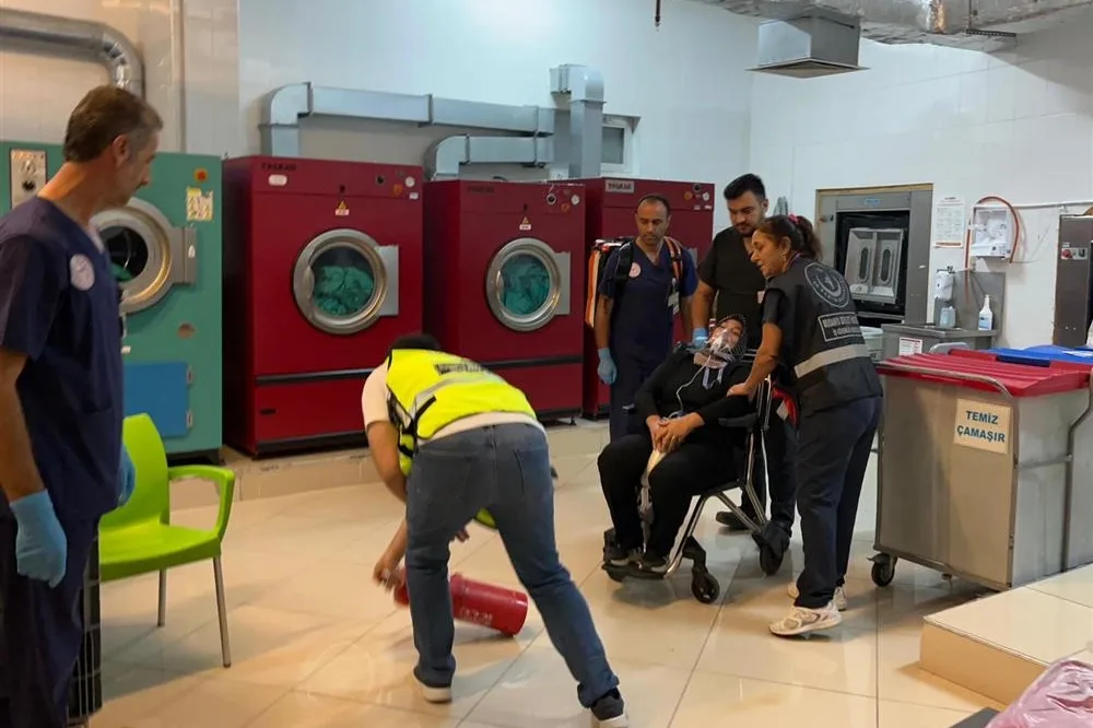 Mudanya Devlet Hastanesi'nde yangın ve tahliye tatbikatı