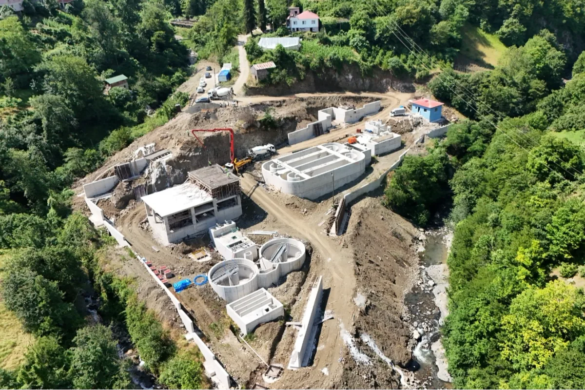 Trabzon Düzköy'de İleri Biyolojik Arıtma Tesisi Yapılıyor