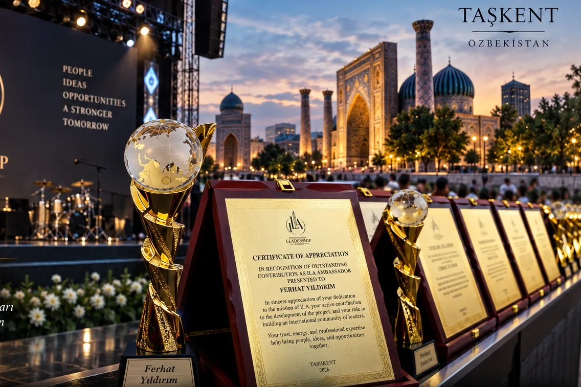 Ferhat Yıldırım, Taşkent'te Uluslararası Liderlik Ödülü Kazandı