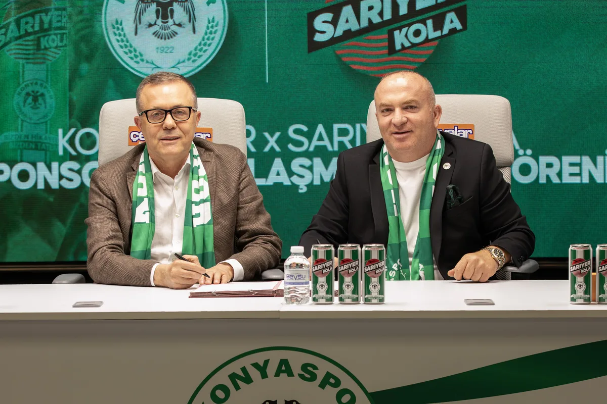Konyaspor ile Sarıyer Kola anlaştı: 2 sezonluk sponsorluk