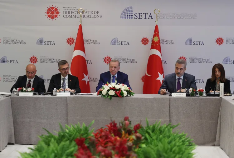 Cumhurbaşkanı Erdoğan, New York’ta ABD’li düşünce kuruluşu temsilcileriyle buluştu