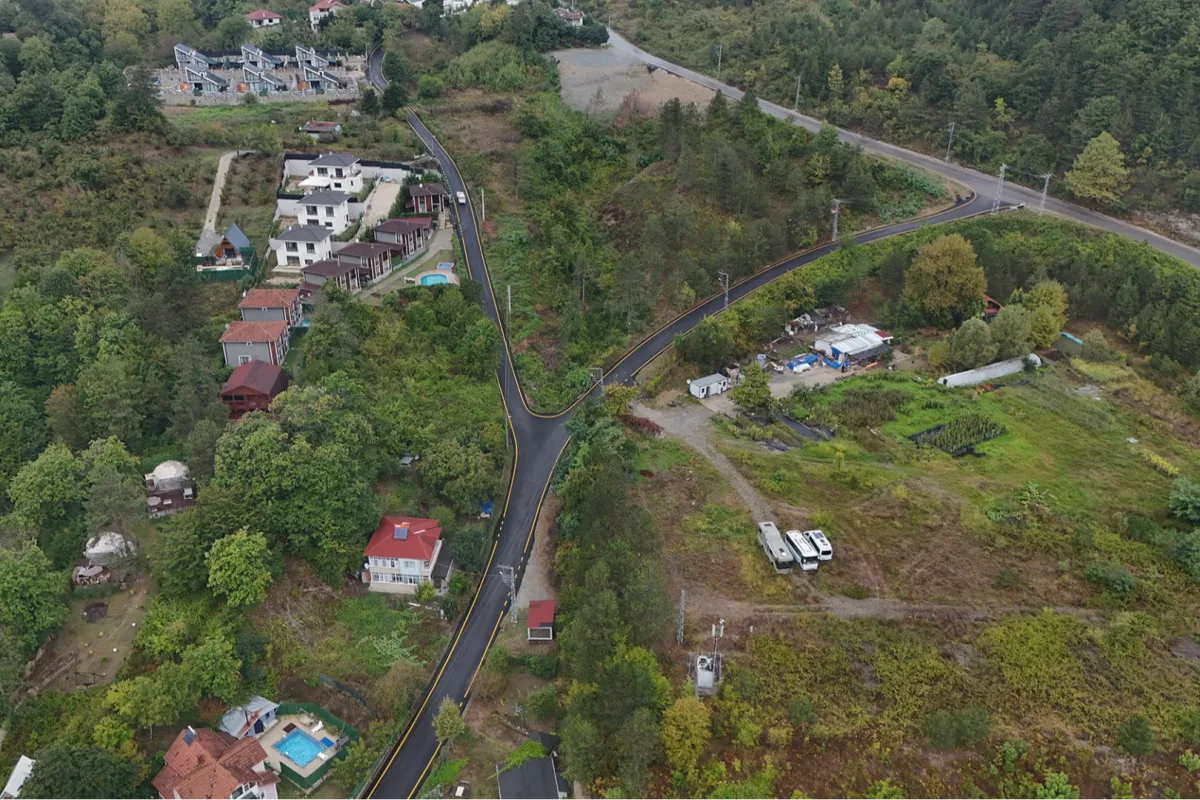 Sakarya Sapanca’da 10 km yol asfaltı yenilendi