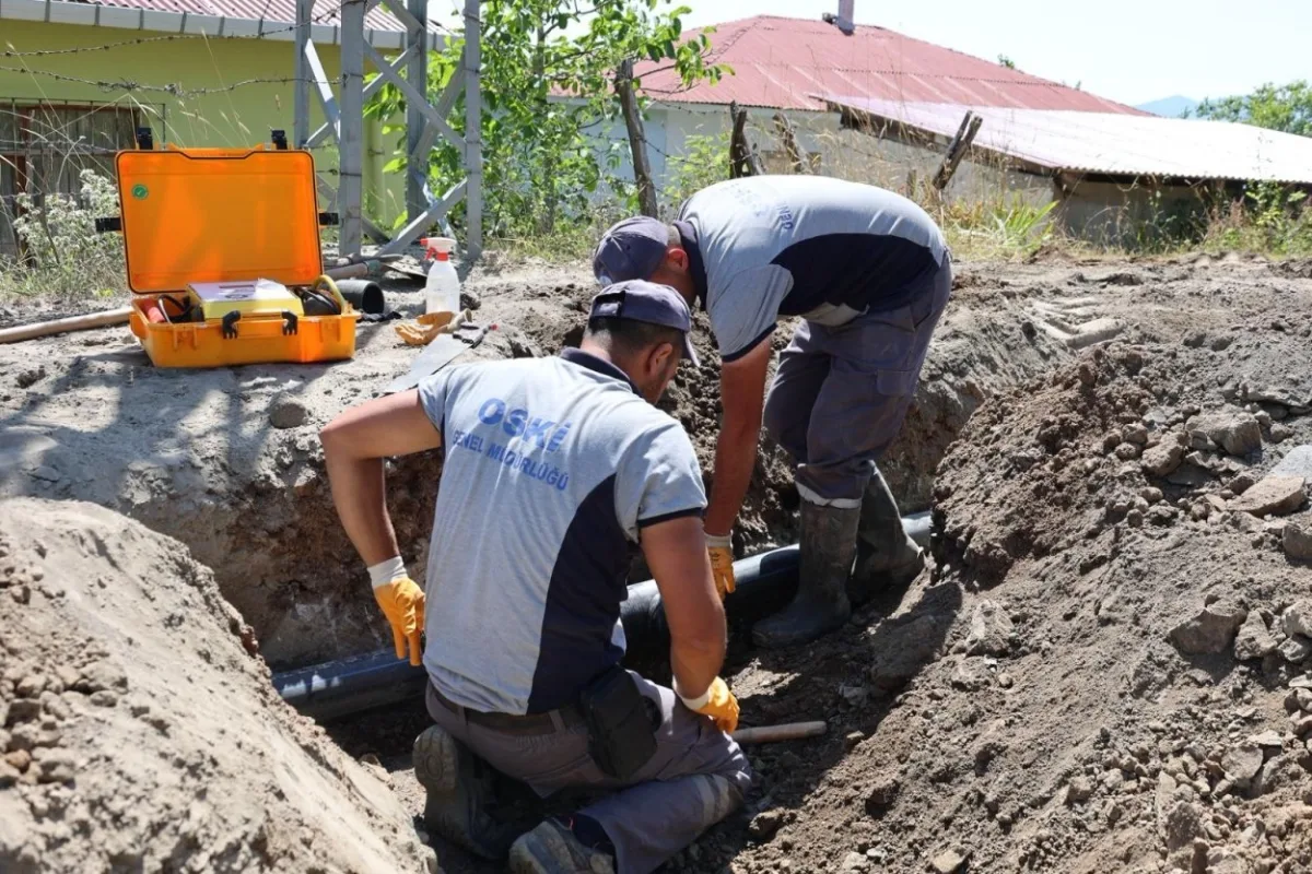 Ordu Akkuş’ta 250 haneye 3,2 km yeni su hattı